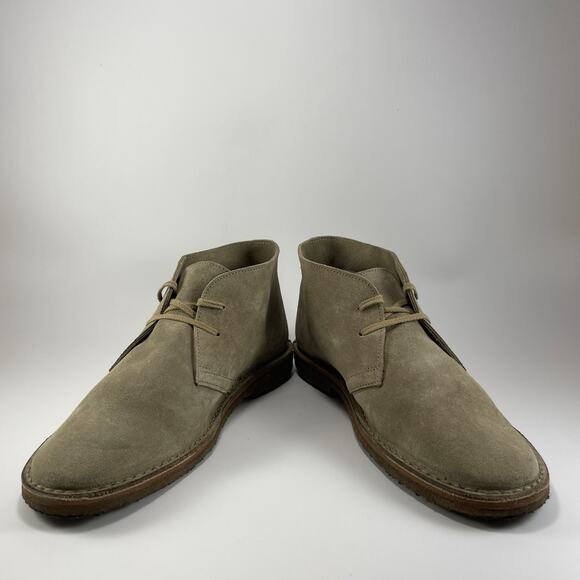 Rhodes Footwear Dylan Chukka Boots Mens Size 11 Tan Sand Suede Crepe Sole 2-Eye - Picture 9 of 11